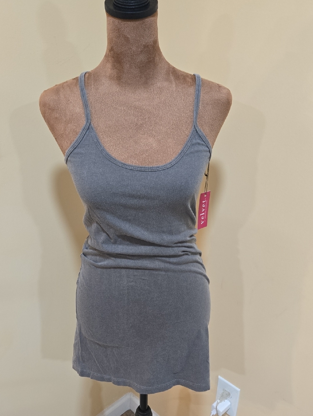 NWT! VELVET GRAY TUNIC!